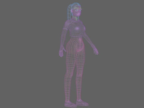 Cute sweet girl V24596 3D Model