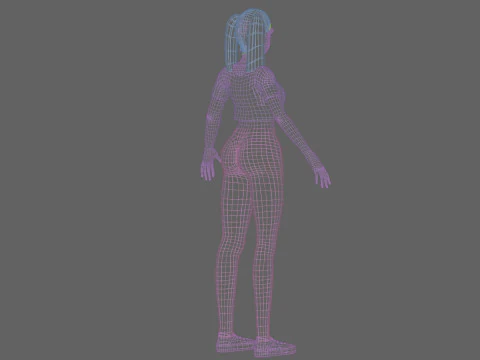 Cute sweet girl V24596 3D Model