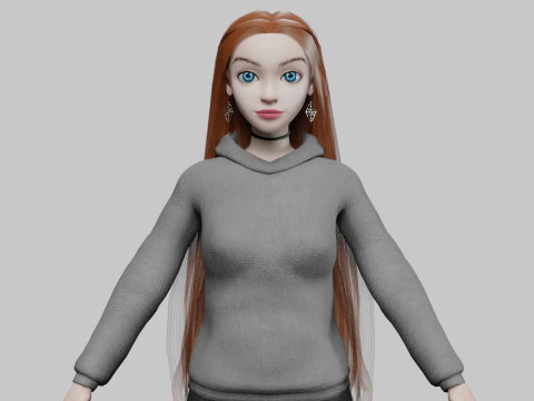 Menina muito linda V36343 Modelo 3D