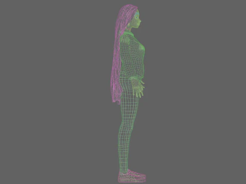 Pretty beautiful girl V36343 3D Model