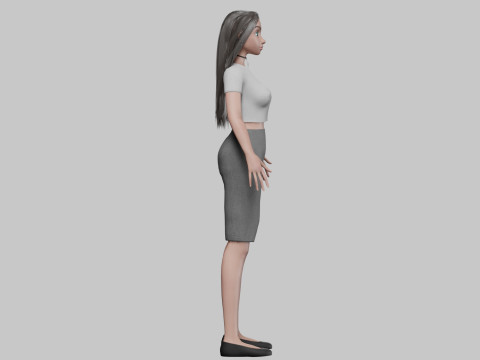 Pretty classic girl V29353 3D Model