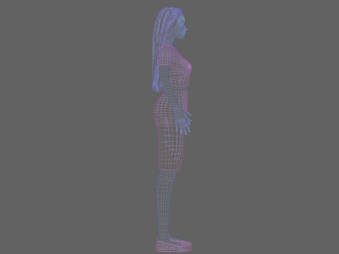 Pretty classic girl V29353 3D Model