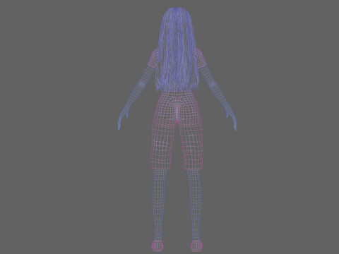 Pretty classic girl V29353 3D Model