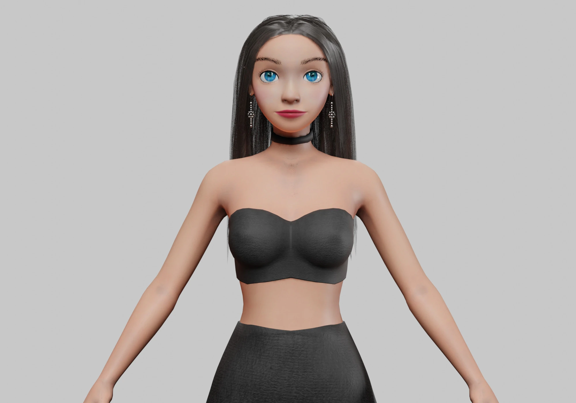 Pretty standard girl V29915 3D Model .c4d .max .obj .3ds .fbx .stl .blend 
