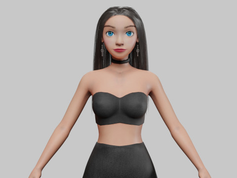 Pretty standard girl V29915 3D 모델