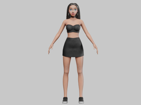 Pretty standard girl V29915 Modèle 3D