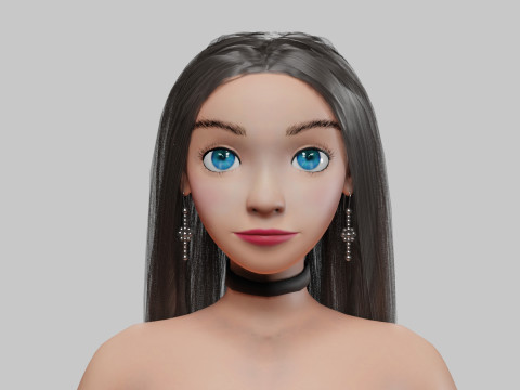 Pretty standard girl V29915 Modèle 3D