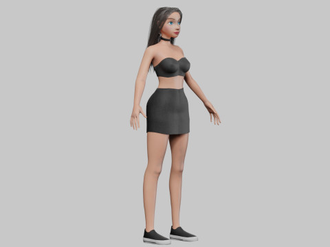 Pretty standard girl V29915 Modèle 3D