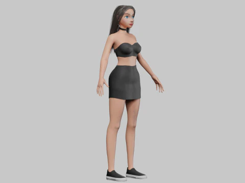Pretty standard girl V29915 3D Model