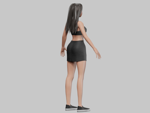 Pretty standard girl V29915 Modèle 3D