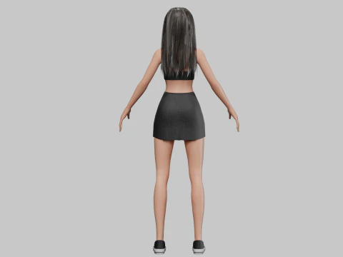 Pretty standard girl V29915 3D Model