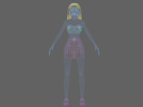Pretty standard girl V29915 Modèle 3D