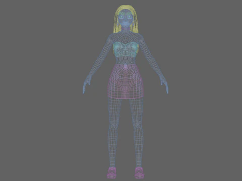 Pretty standard girl V29915 3D Model
