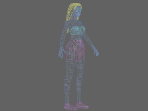 Pretty standard girl V29915 Modèle 3D