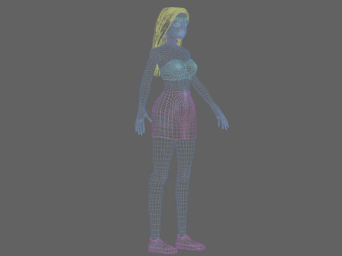 Pretty standard girl V29915 3D Model