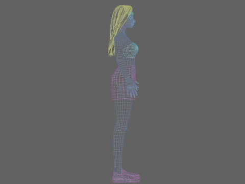 Pretty standard girl V29915 3D Model