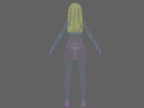 Pretty standard girl V29915 Modèle 3D