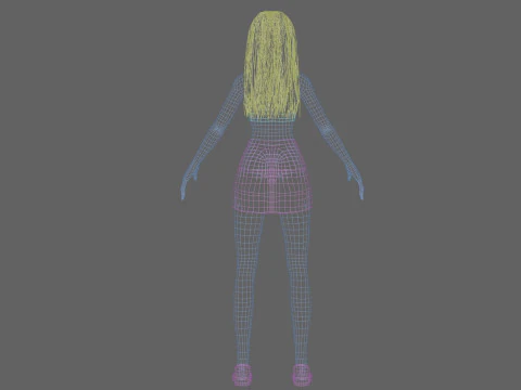 Pretty standard girl V29915 3D Model