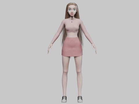 Pretty sweet girl V31962 Modèle 3D