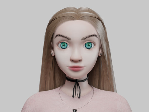Pretty sweet girl V31962 Modèle 3D