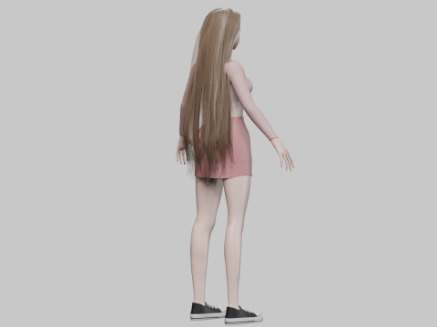 Pretty sweet girl V31962 Modèle 3D