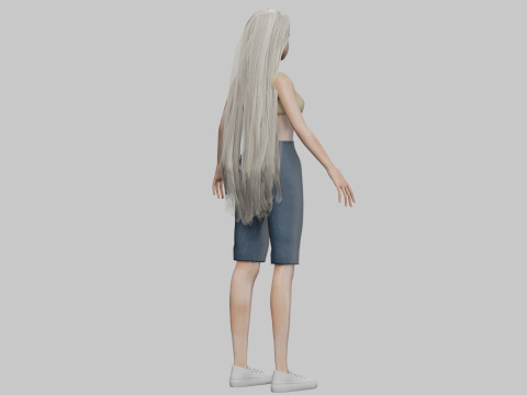 Pretty teen girl V33125 3D Model