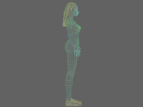 Pretty young girl V29248 3D Modell
