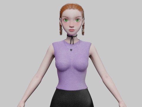 Standard pretty girl V26894 Modelo 3D