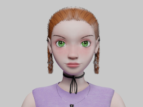 Standard pretty girl V26894 3D Model