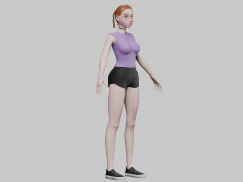 Standard pretty girl V26894 3D Model