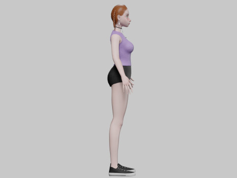 Standard pretty girl V26894 3D Model