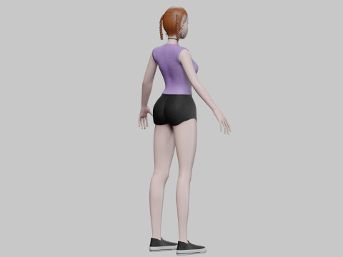 Standard pretty girl V26894 3D Model