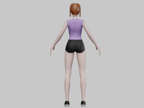 Standard pretty girl V26894 3D Model