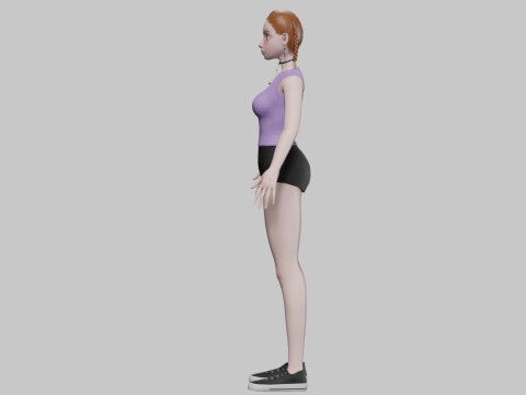 Standard pretty girl V26894 3D Model