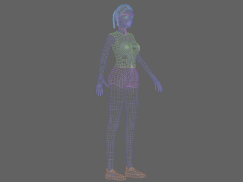 Standard pretty girl V26894 3D Model
