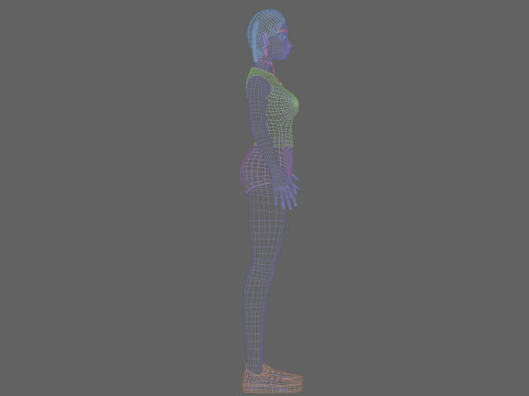 Standard pretty girl V26894 3D Model