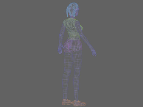 Standard pretty girl V26894 3D Model