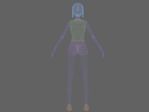 Standard pretty girl V26894 3D Model
