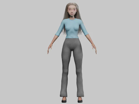 Sweet cute girl V30933 3D Model