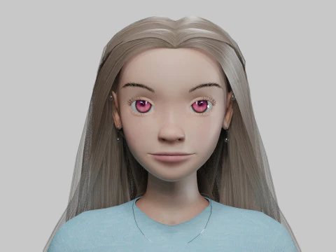 Sweet cute girl V30933 3D Model
