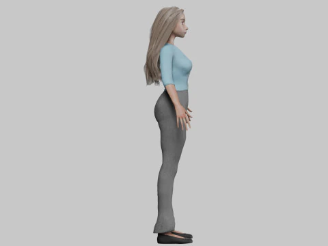 Sweet cute girl V30933 3D Model