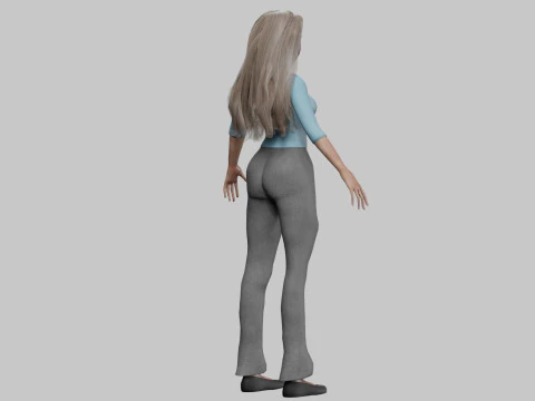 Sweet cute girl V30933 3D Model