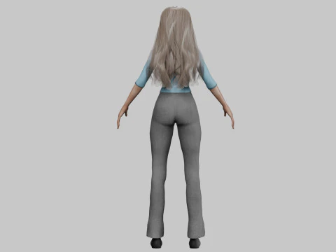 Sweet cute girl V30933 3D Model