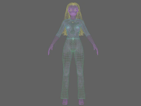 Sweet cute girl V30933 3D Model