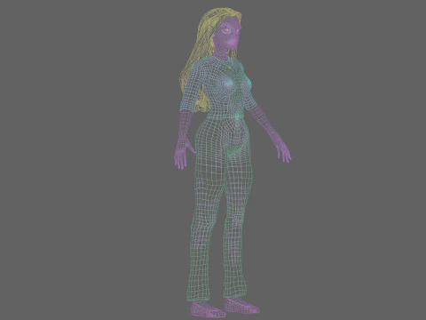 Sweet cute girl V30933 3D Model