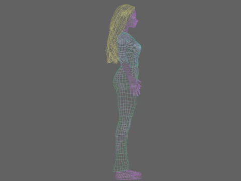Sweet cute girl V30933 3D Model