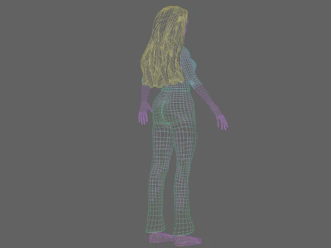 Sweet cute girl V30933 3D Model