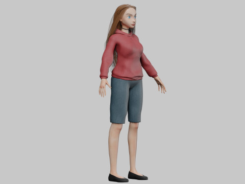 Sweet pretty girl V32267 Modelo 3D