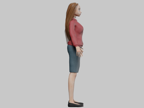 Sweet pretty girl V32267 Modelo 3D