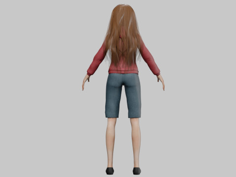 Sweet pretty girl V32267 Modelo 3D